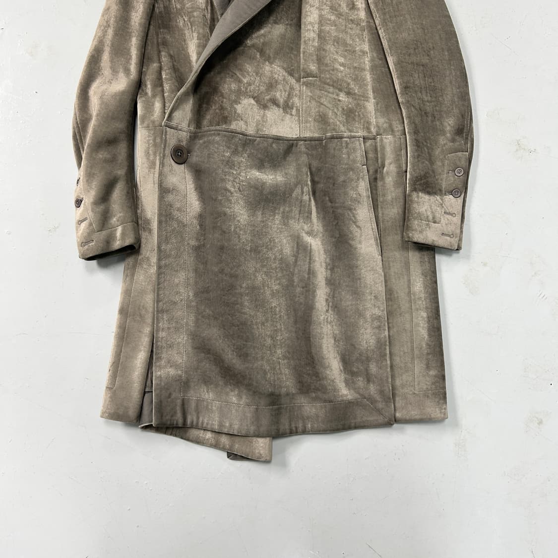 릭오웬스 15FW SPHINX 벨벳 코트  상품이미지3