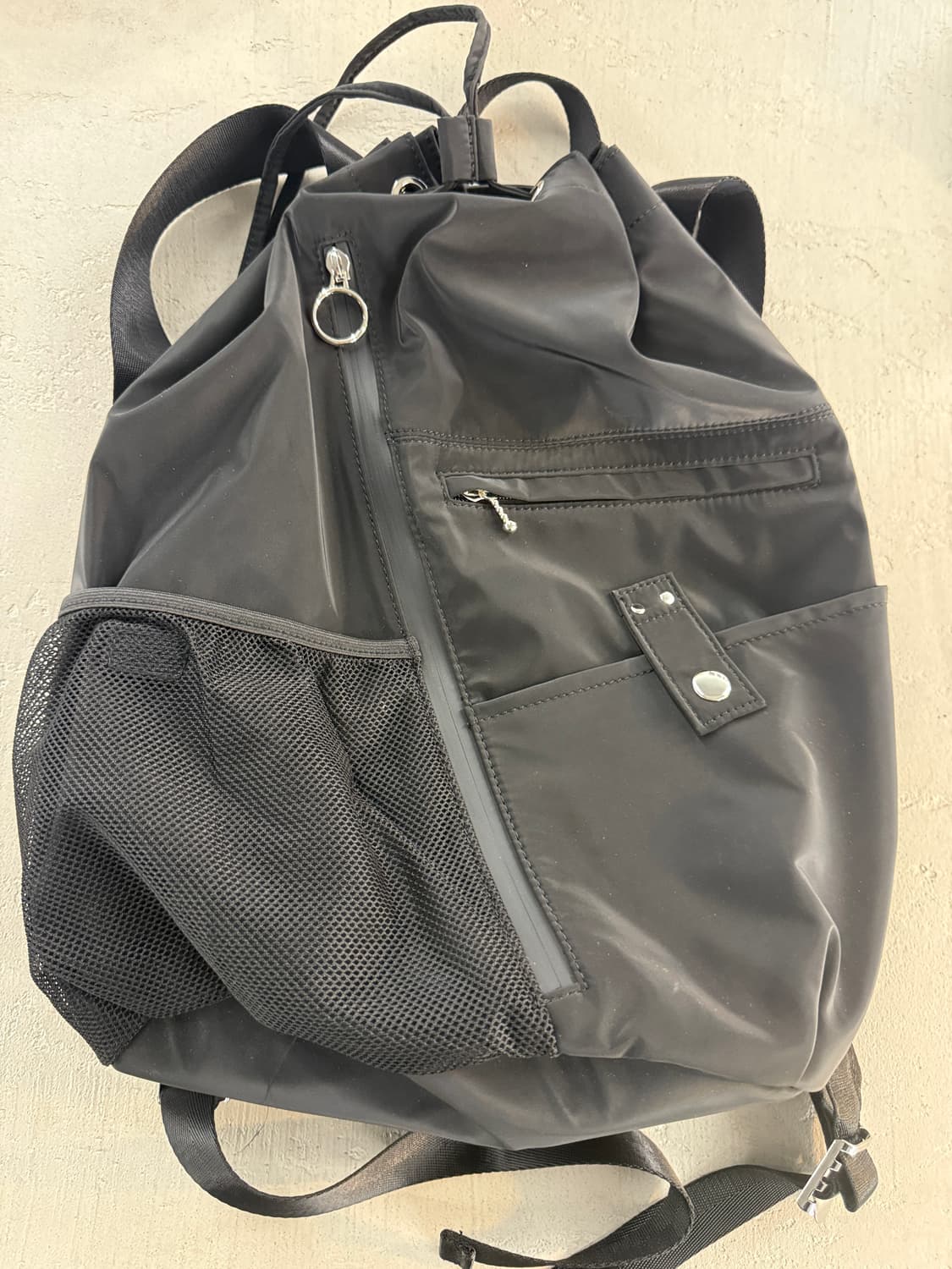 LEARVE 프레임 포켓 짐색 블랙 상품이미지3