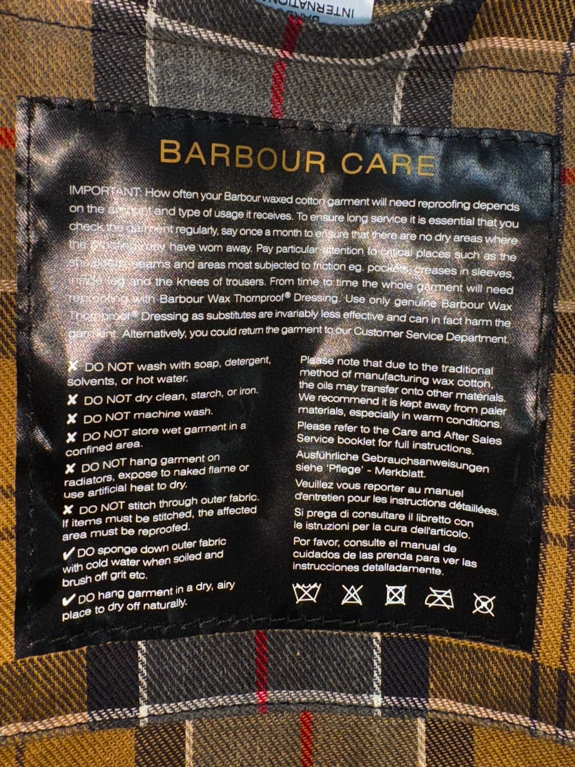 바버 인터네셔널 왁스자켓 48사이즈 상품이미지9