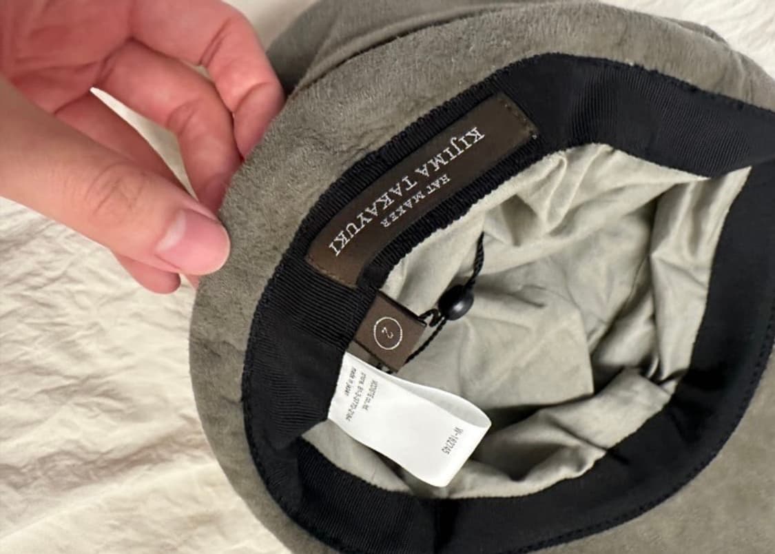 Kijima takayuki goat suede casquette hat 상품이미지5