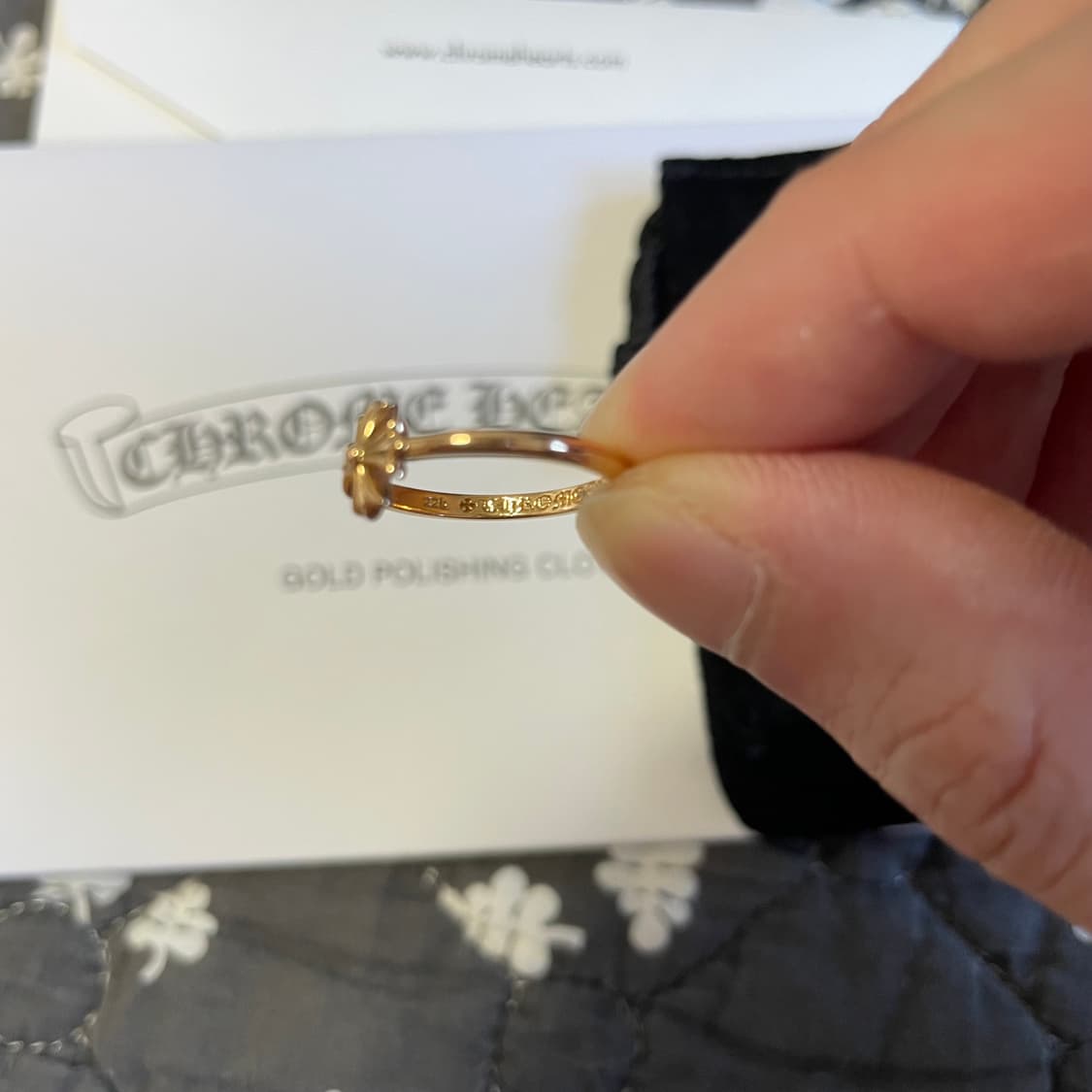 [us5] 크롬하츠 CH 플러스 버블검링 22k 골드  상품이미지3