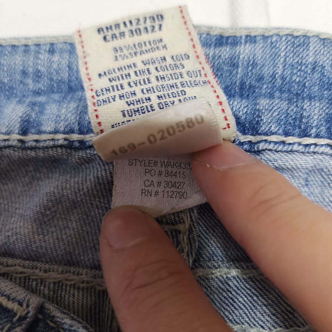 트루릴리젼 워시드 연청 롤업 하이틴 반바지 데님팬츠 상품이미지7