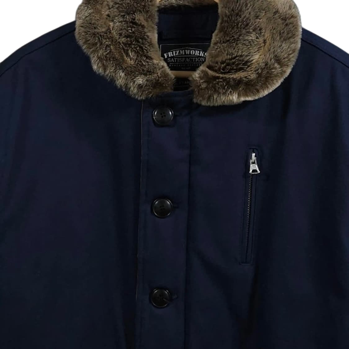 105)FrizmWORKS 프리즘웍스 N-1덱자켓 퍼카라 네이비 상품이미지3