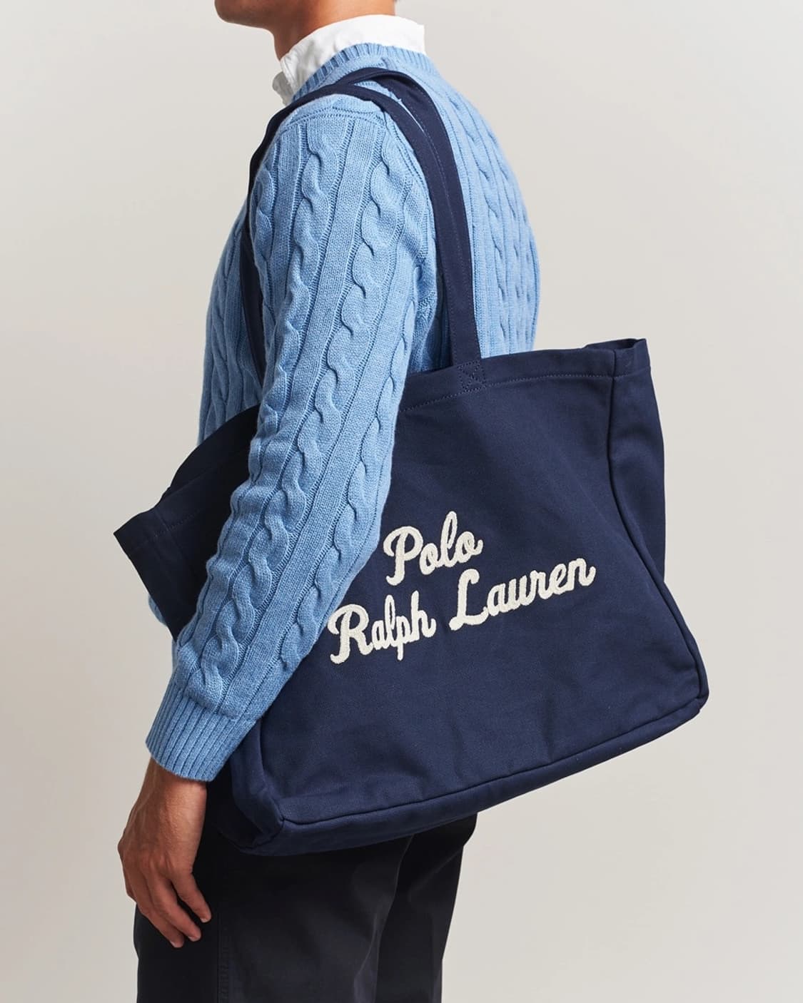 폴로 랄프로렌 아플리케 로고 자수 캔버스 토트백 미개봉 새상품 상품이미지4