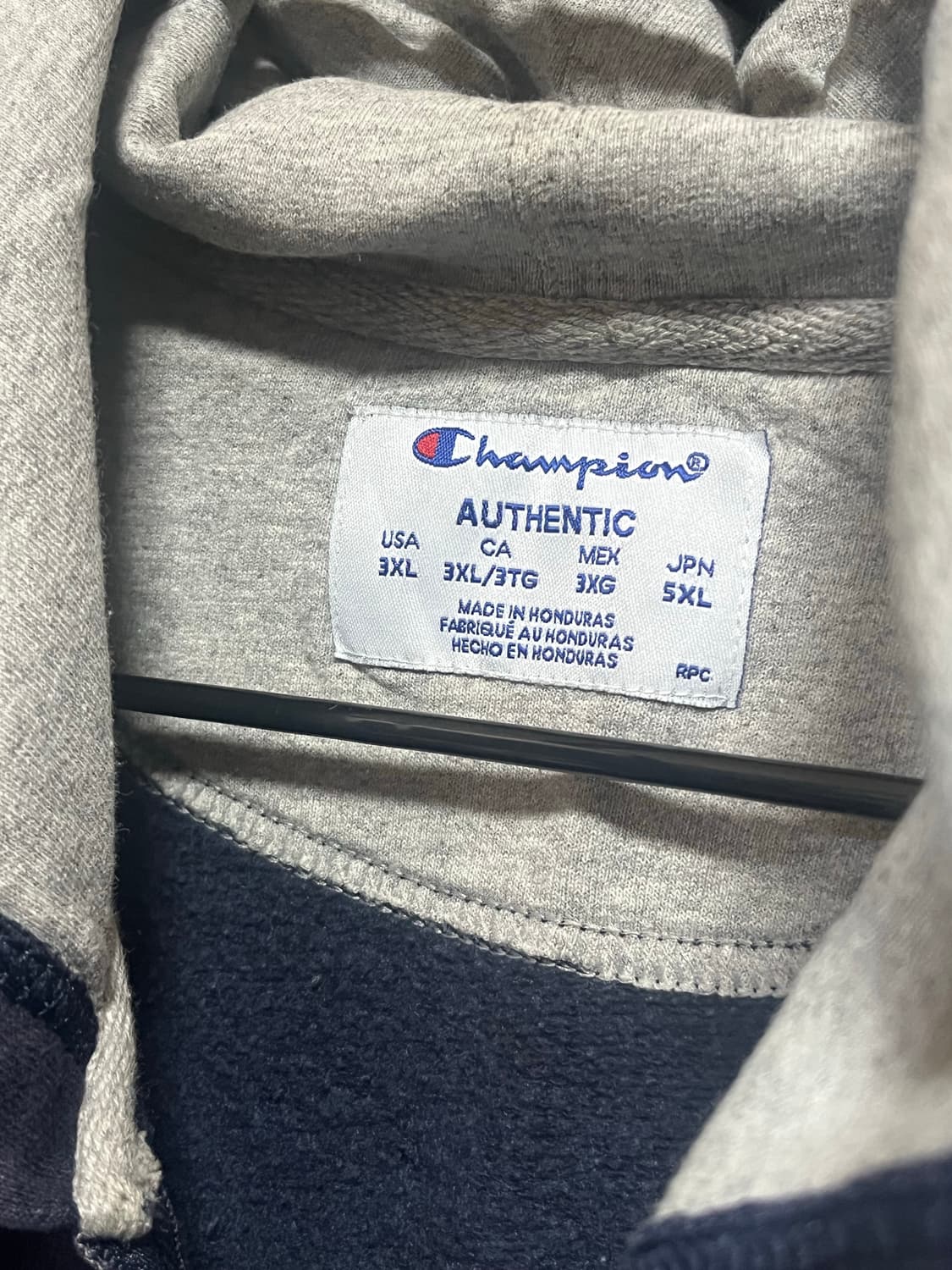 챔피온 배색 후드집업 3XL 상품이미지2