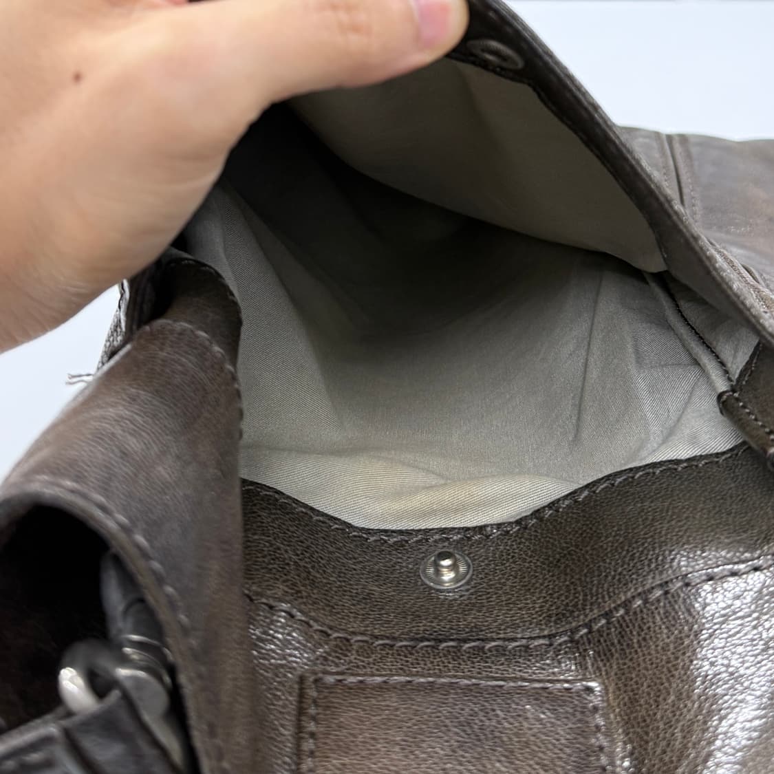 Margaret Howell leather helmet bag 상품이미지6