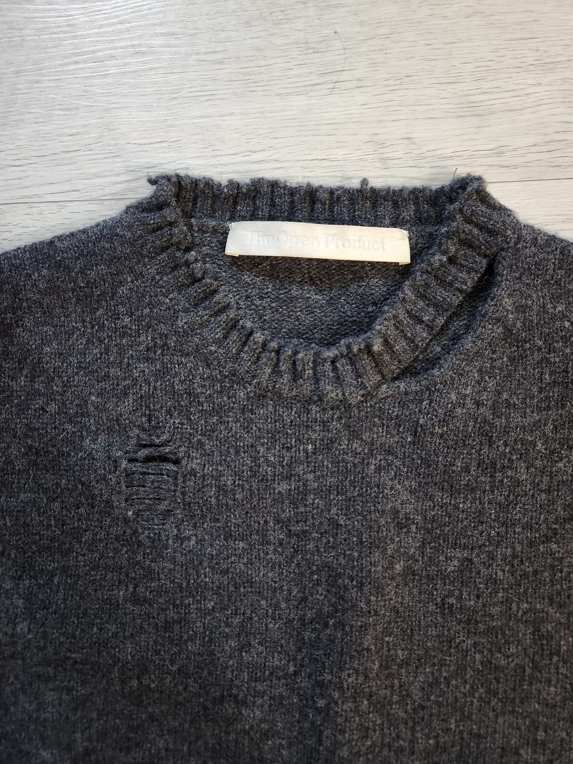 더오픈프로덕트 울 데미지 니트/오픈yy/openyy/604서비스 상품이미지3