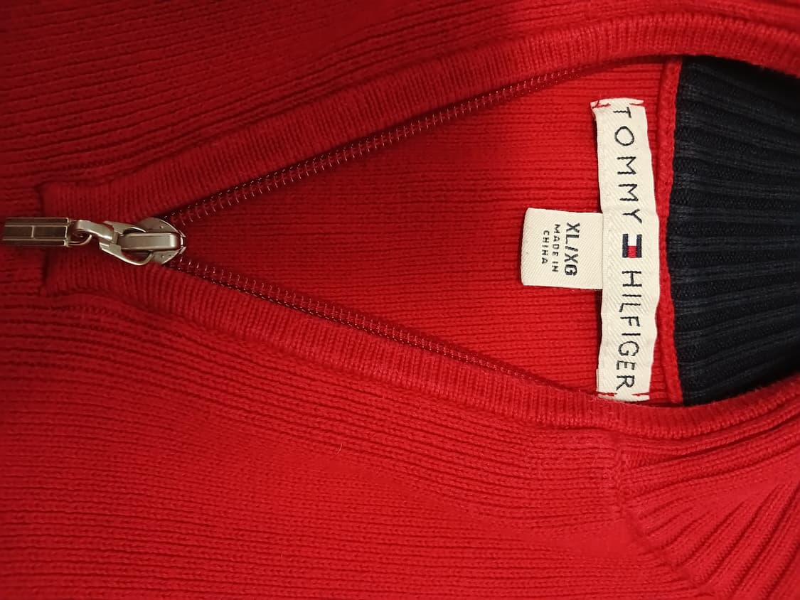 타미 자수로고 반집업니트 상품이미지3