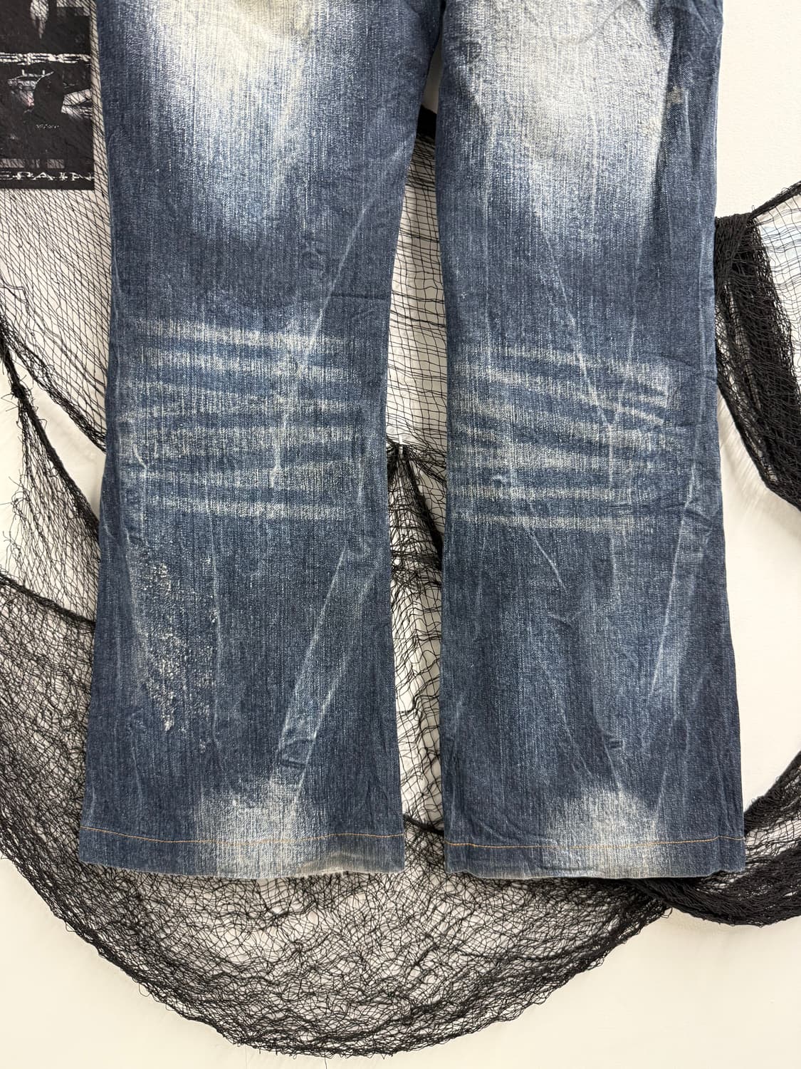 Wing embriodery washing jeans 상품이미지3