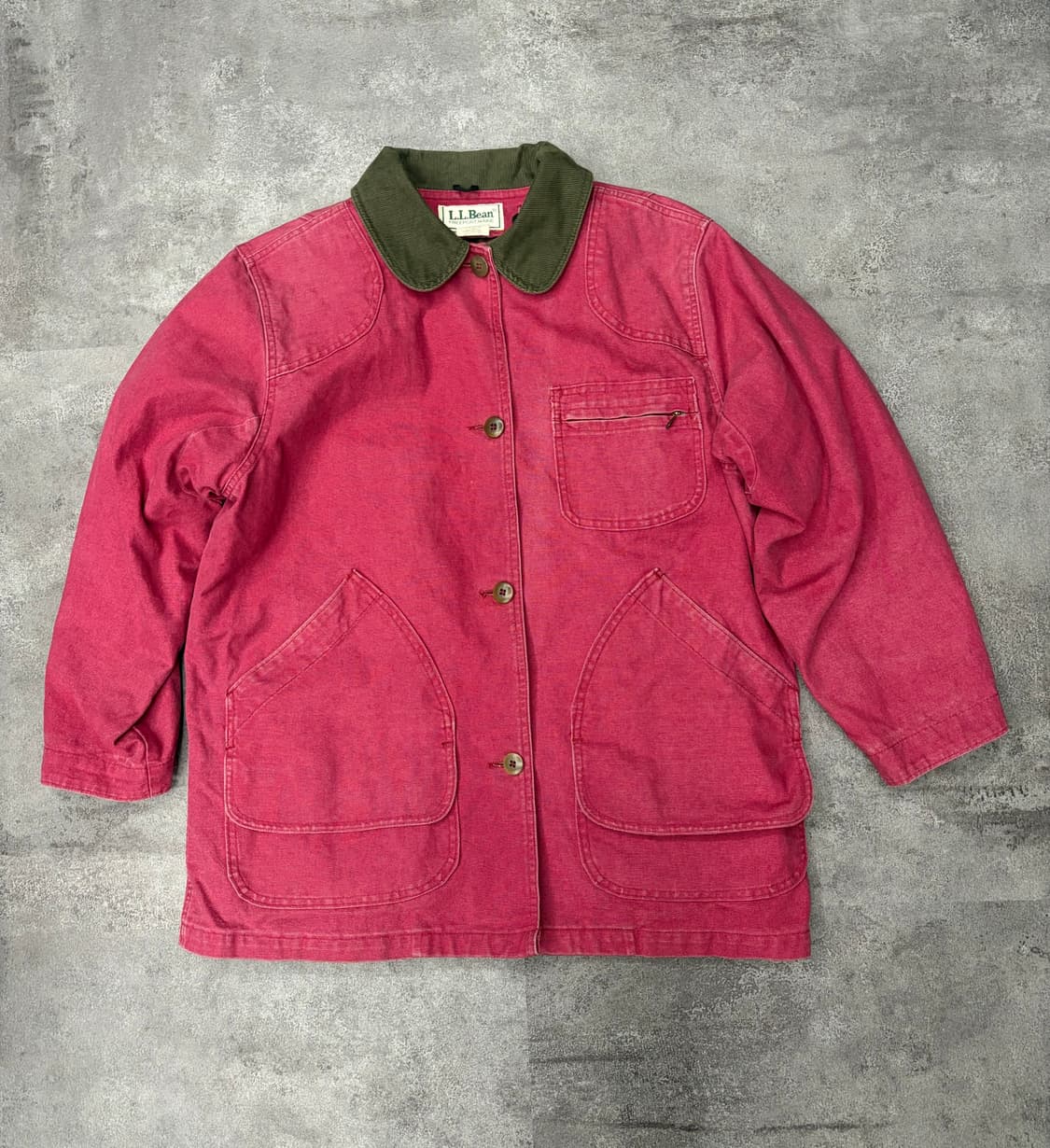 90s 엘엘빈 L.L.Bean 버건디 헌팅 자켓 상품이미지1