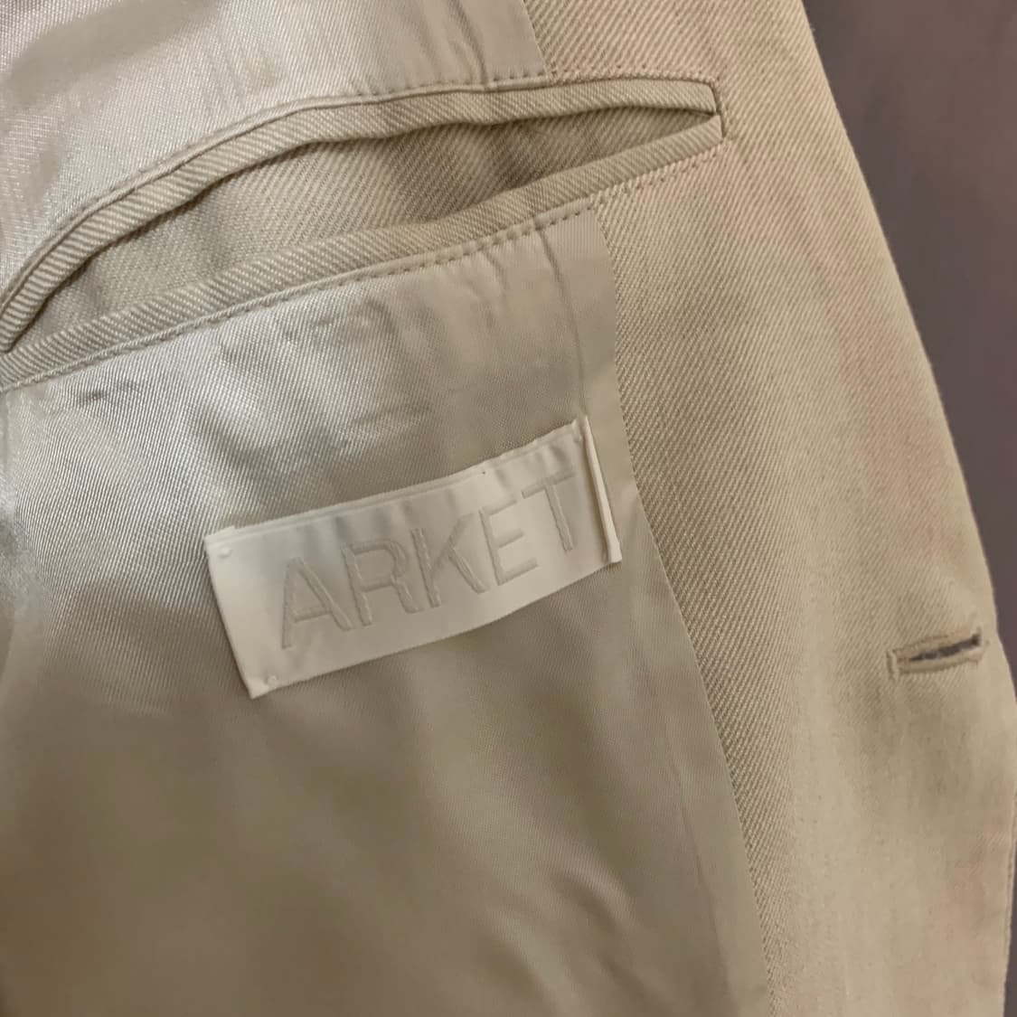 M 아르켓 린넨 혼방 테일러드 싱글 블레이저 자켓 상품이미지4