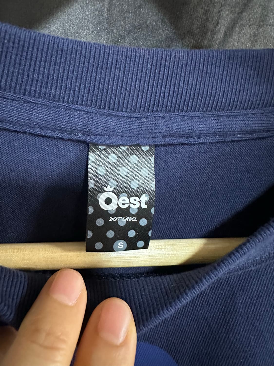 Qest DOT LABEL 왕관 배구공 프린팅 반팔 티셔츠 S 상품이미지4