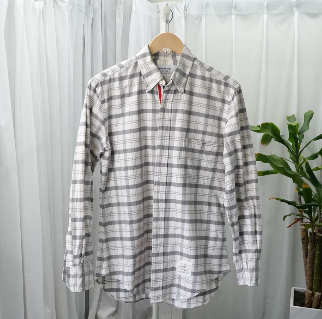 톰브라운 체크 셔츠 버튼다운 클래식핏 1908 상품이미지2