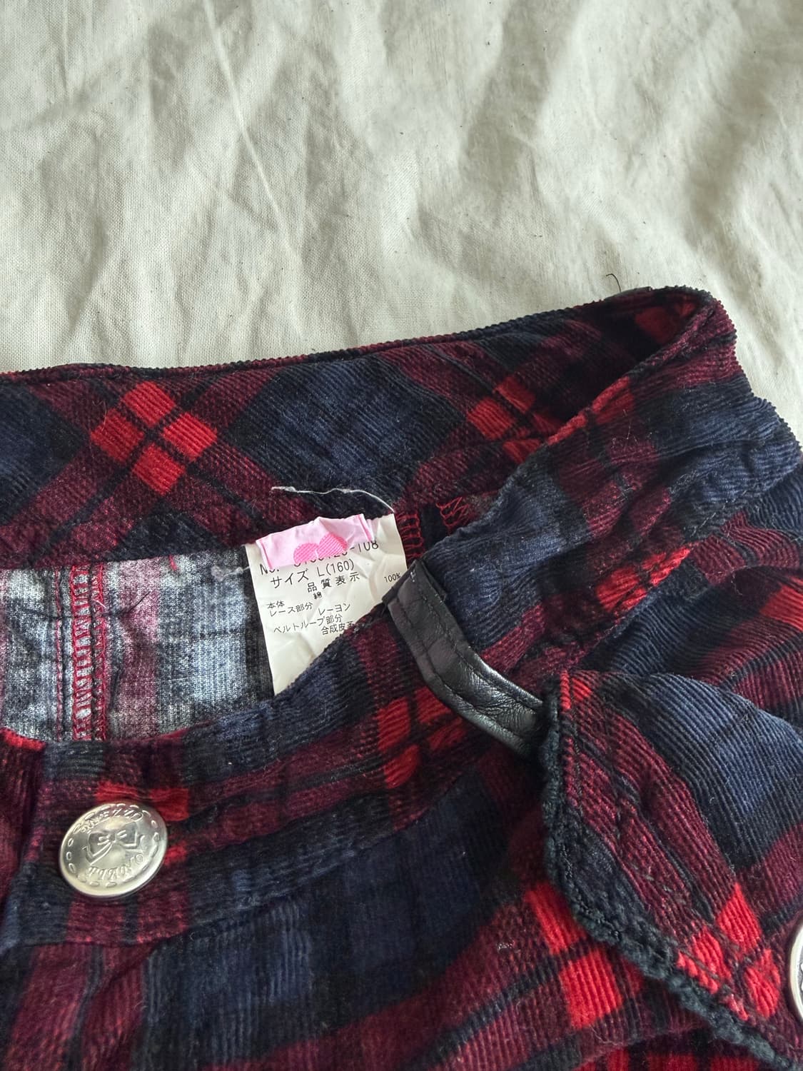 메조피아노 캐캐체 갸루 펑크 코듀로이 미니 스커트팬츠 상품이미지9