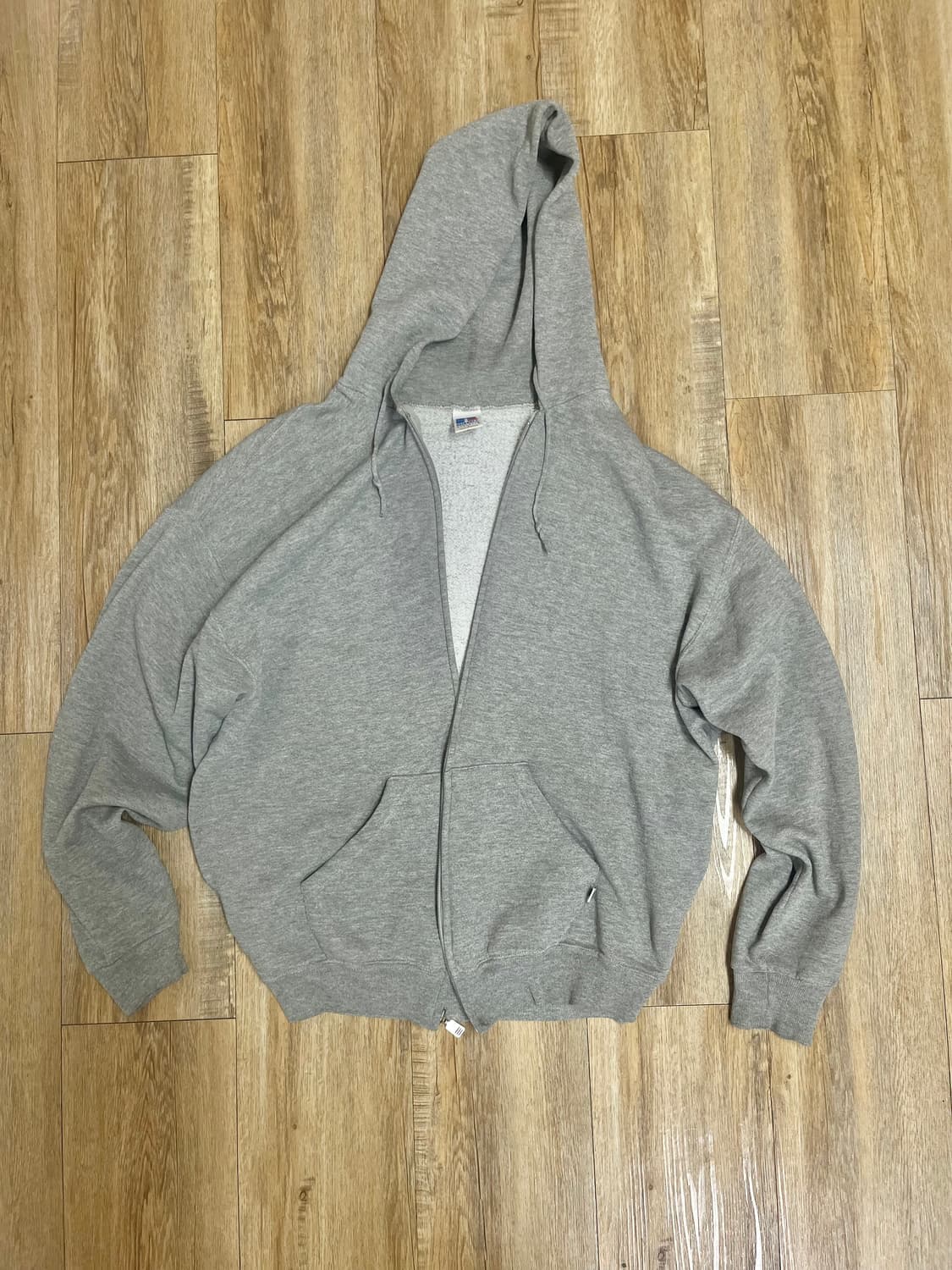 90's 러셀 애슬레틱 그레이 후드집업 상품이미지1