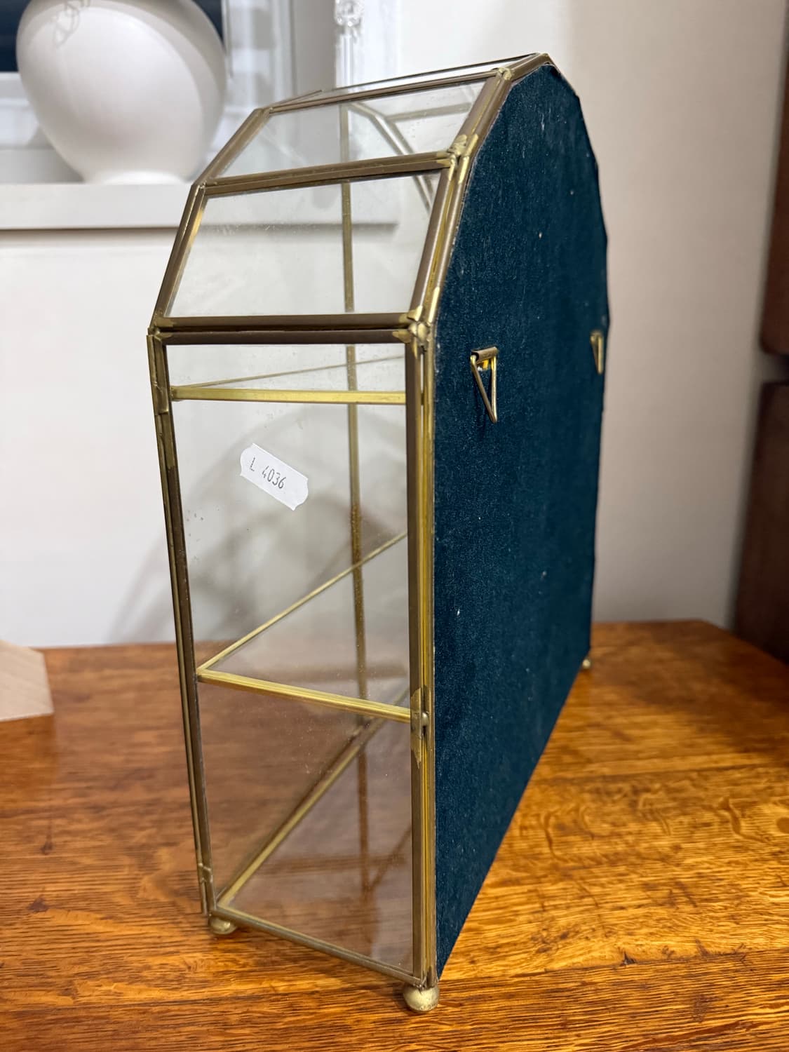 프랑스빈티지 무드의 황동 & 유리 행잉 쇼트린 상품이미지6