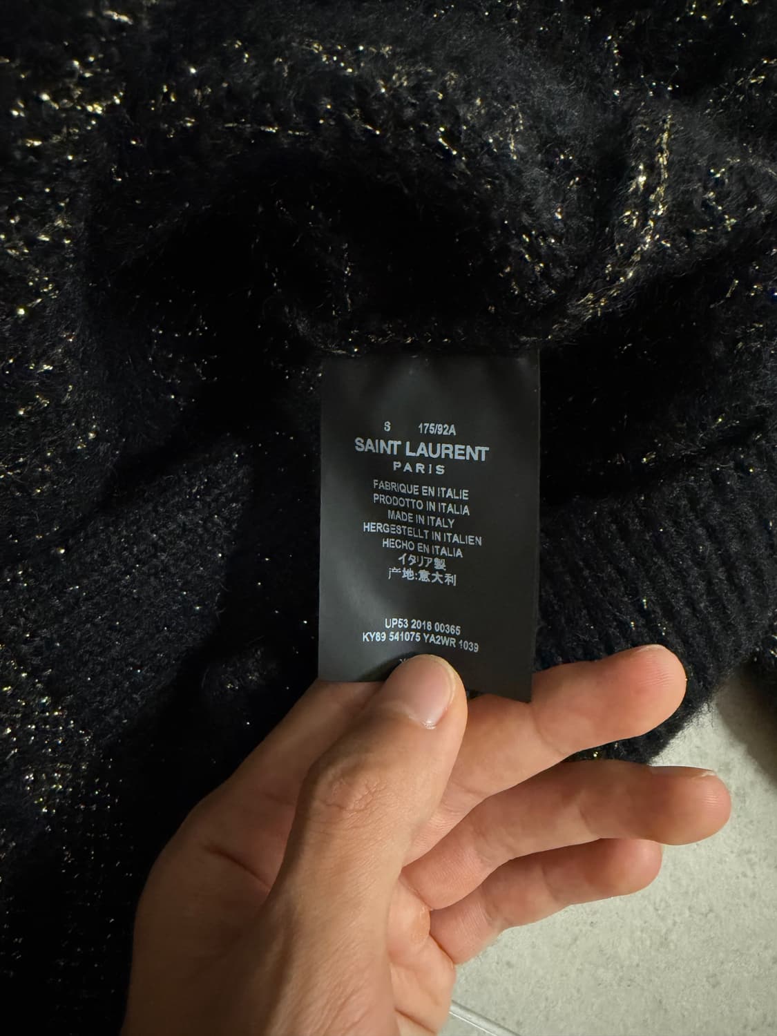 생로랑 18fw 모헤어 니트 상품이미지3