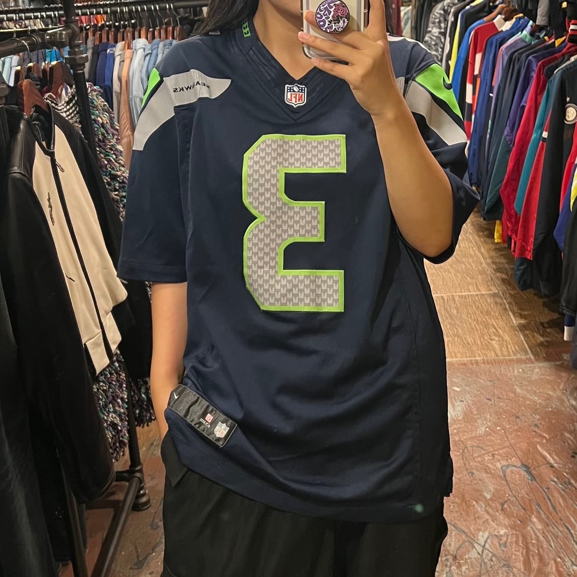 [HI]NFL 풋볼져지 반팔티 네이비 상품이미지1