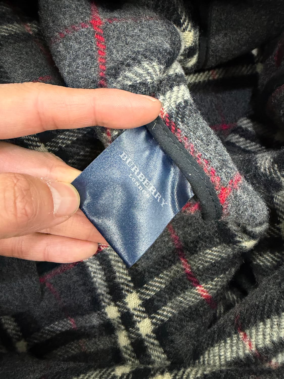 정품) 버버리 여성 루즈핏 그레이 떡볶이 더플 코트 66-77 상품이미지7