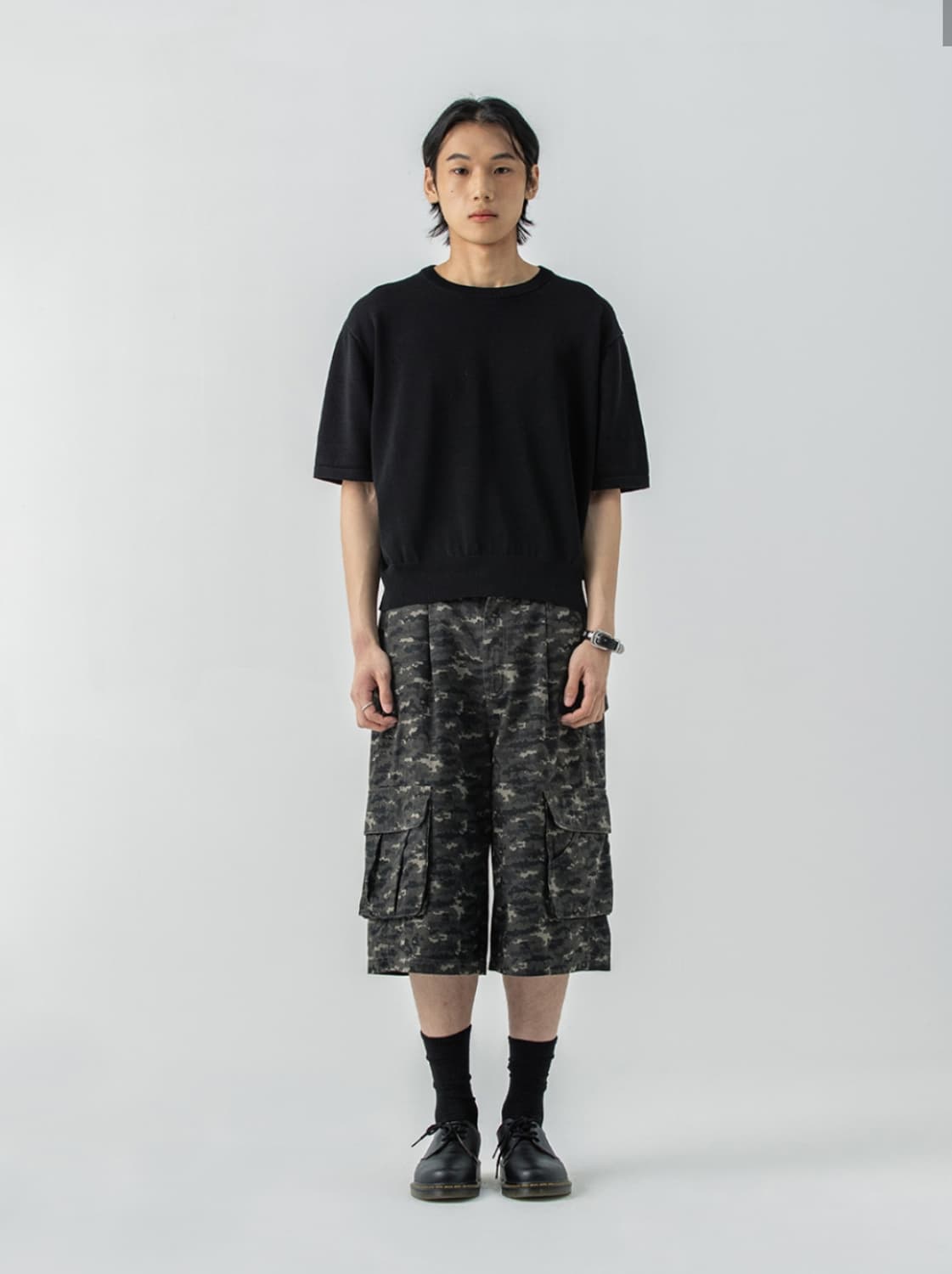 (M) 밀로아카이브 와이드 카고 팬츠 카모플라주 상품이미지2