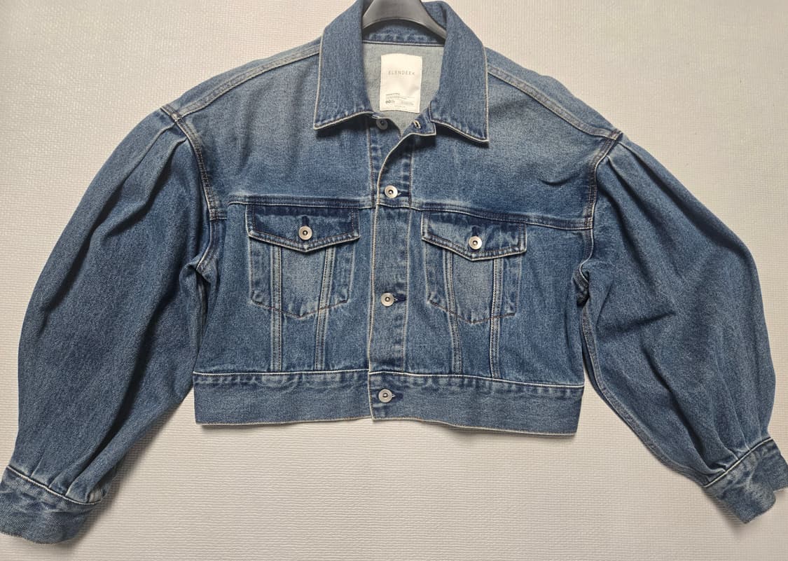 ELENDEEK 볼륨슬리브  데님자켓 상품이미지6