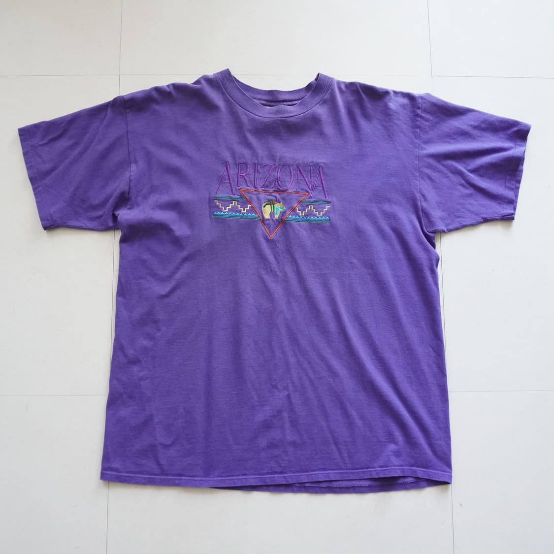 90s 아리조나 네이티브 빈티지 싱글스티치 반팔티 XL 상품이미지2