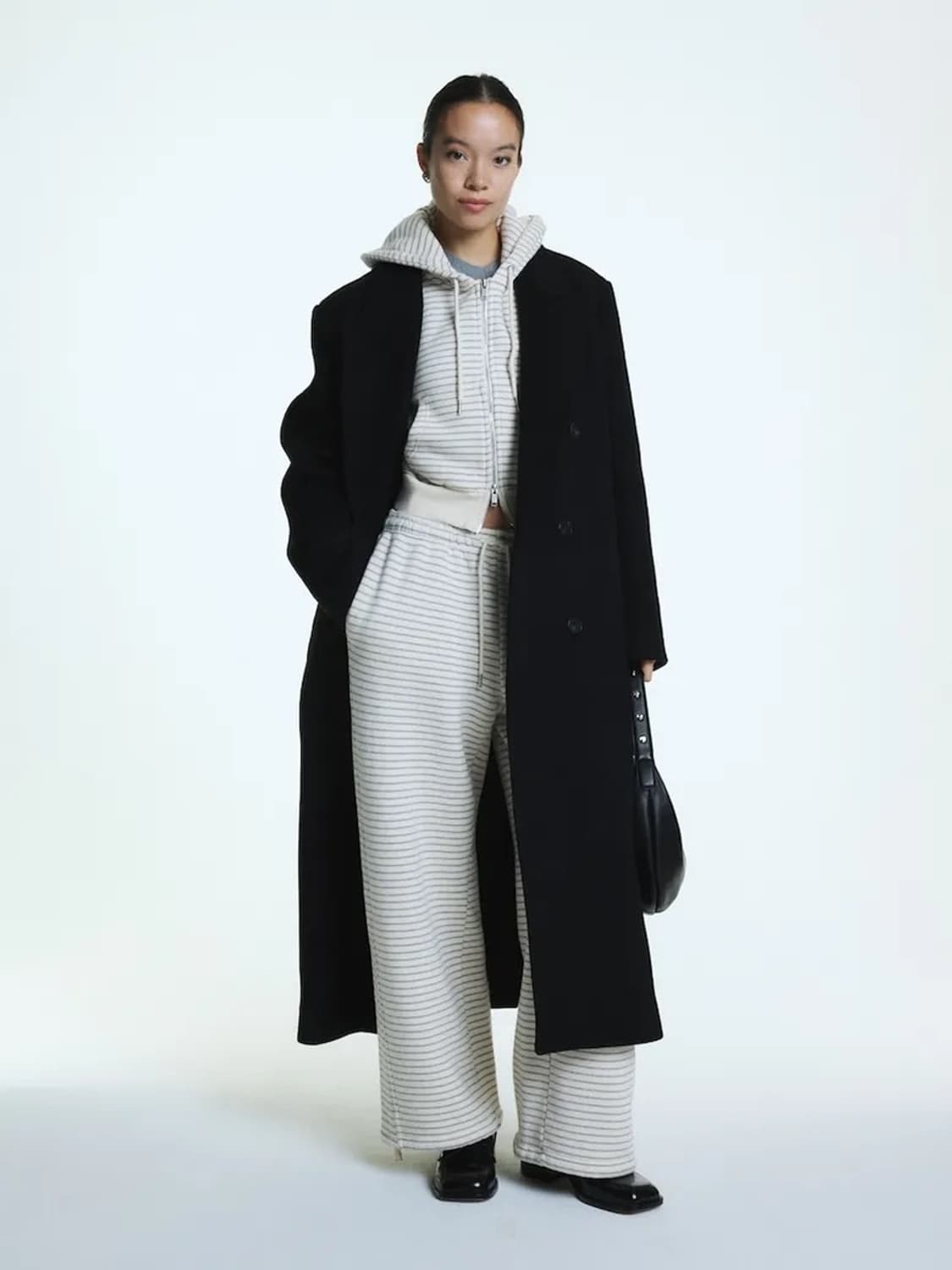 새상품 / 글로니 G WOOL COAT - LONG (BLACK) 상품이미지5