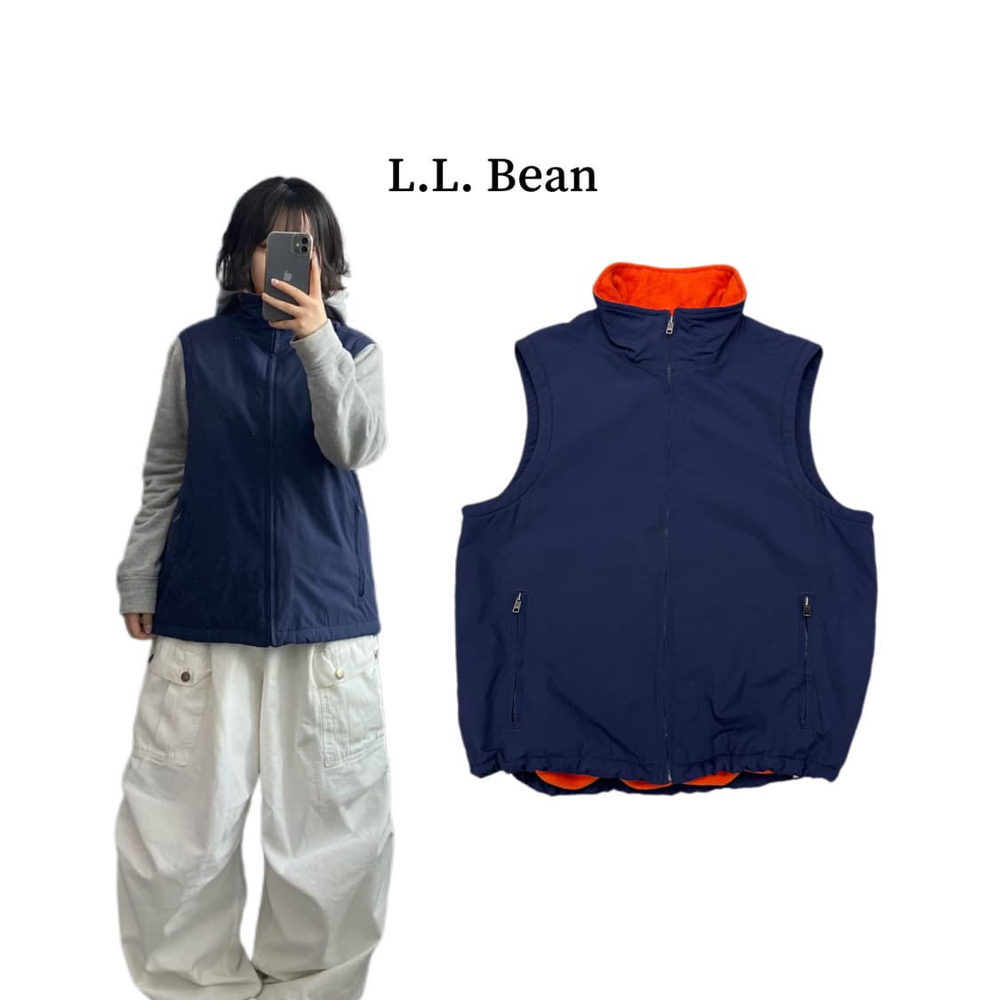 엘엘빈 나일론 플리스 조끼 베스트  상품이미지1