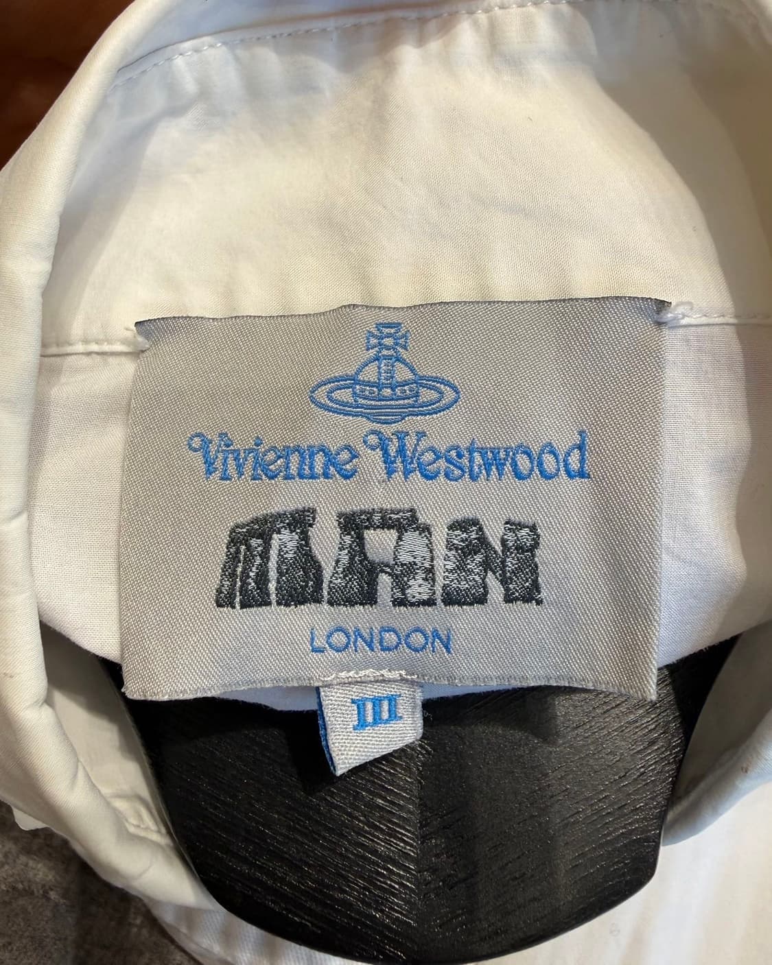 비비안 웨스트우드 맨 화이트 에이시멋리 orb 셔츠  상품이미지8