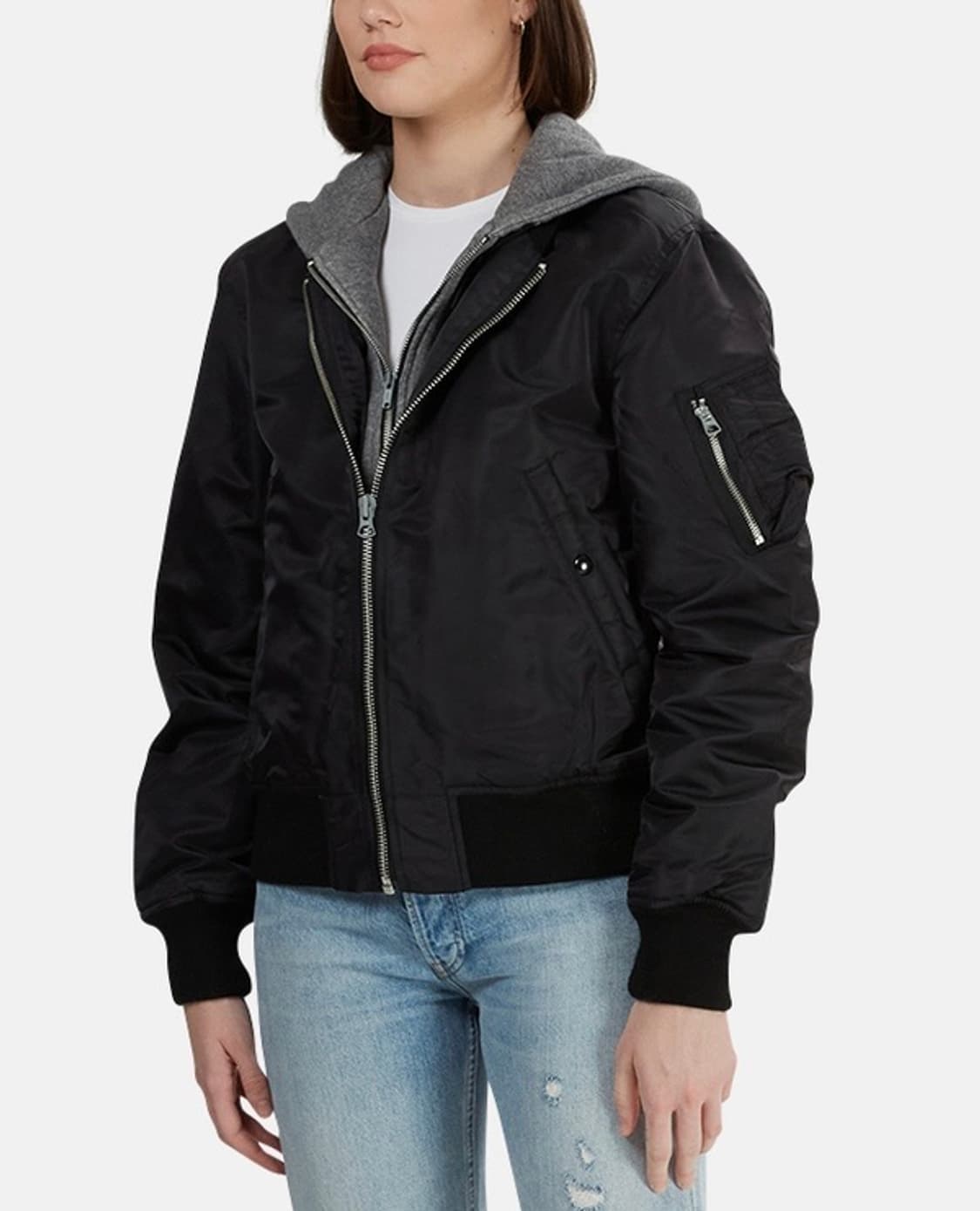 R13 레이어드 후디 MA-1 상품이미지7