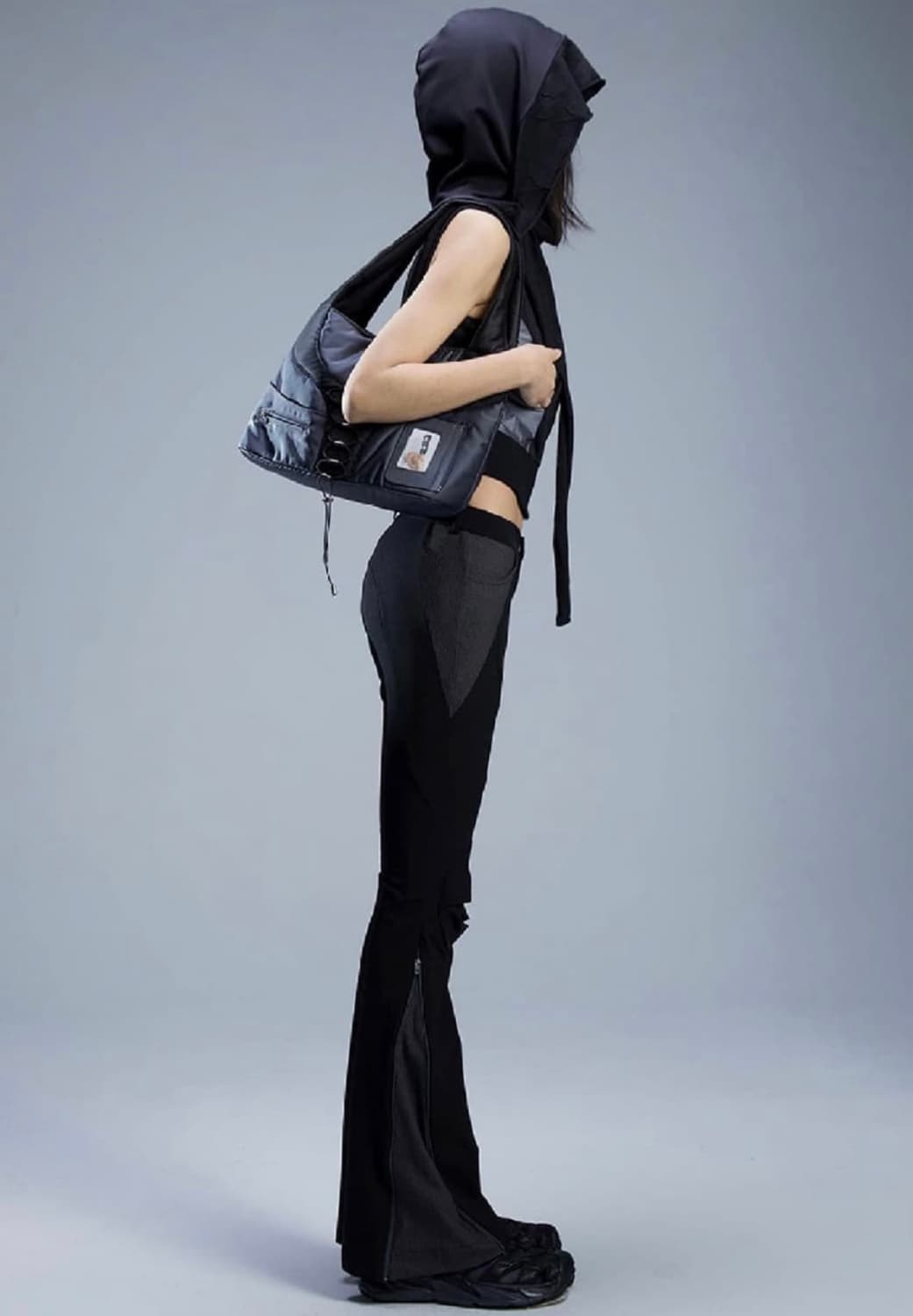 오호스 로우라이즈 니 디테일 팬츠 S 상품이미지1