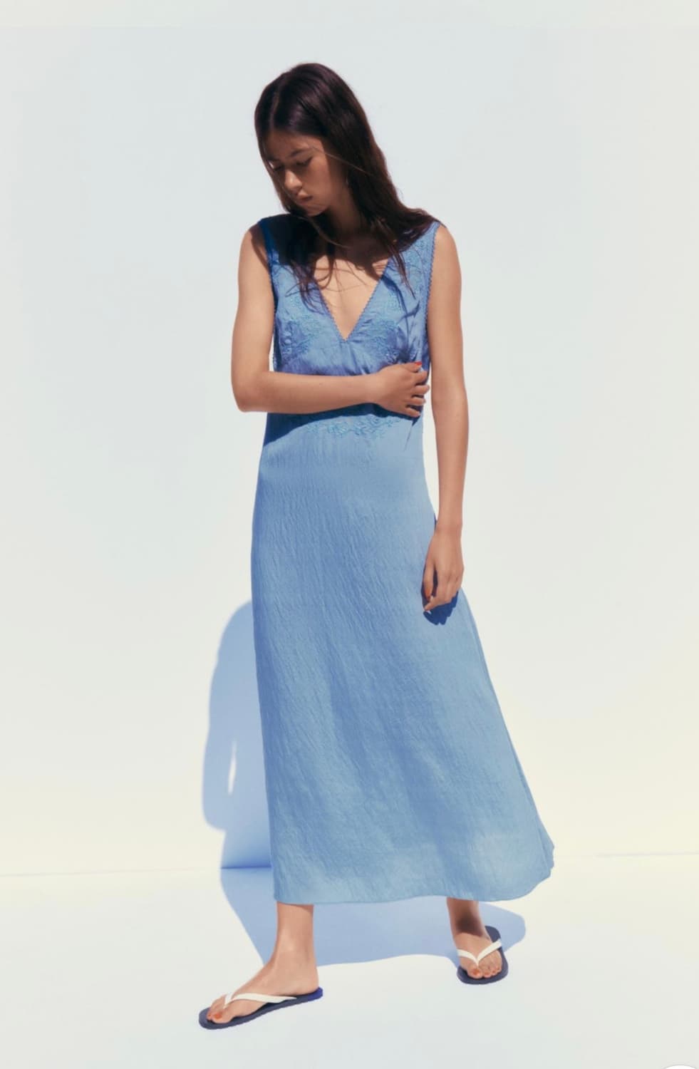 자라 자수 미디 레이스 원피스(s) 새상품 상품이미지2