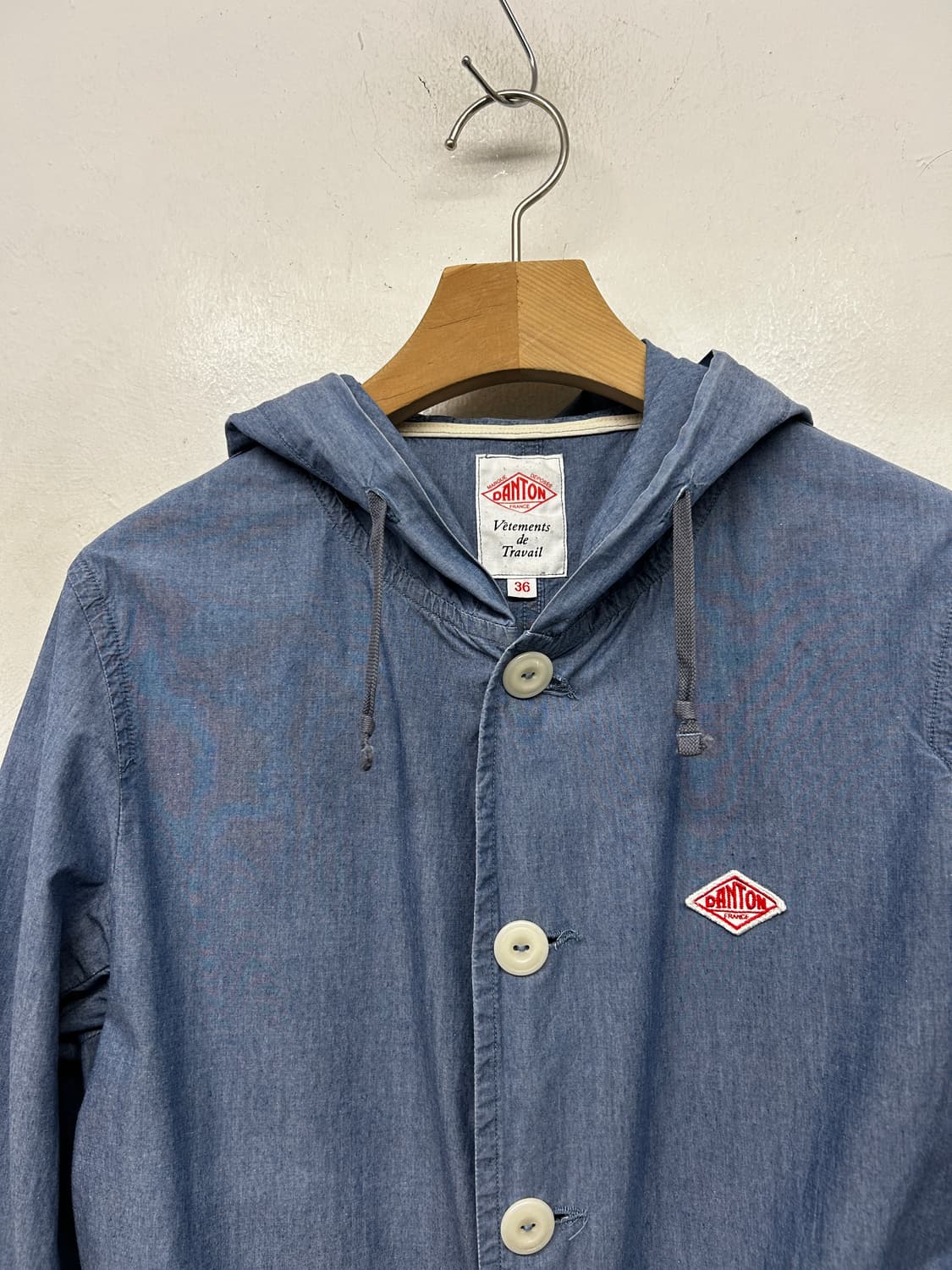 DANTON (단톤) 후드 샴브레이 자켓 상품이미지3