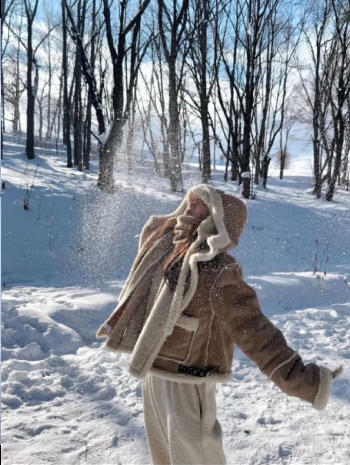 더오유 후디 무스탕 카멜 상품이미지8