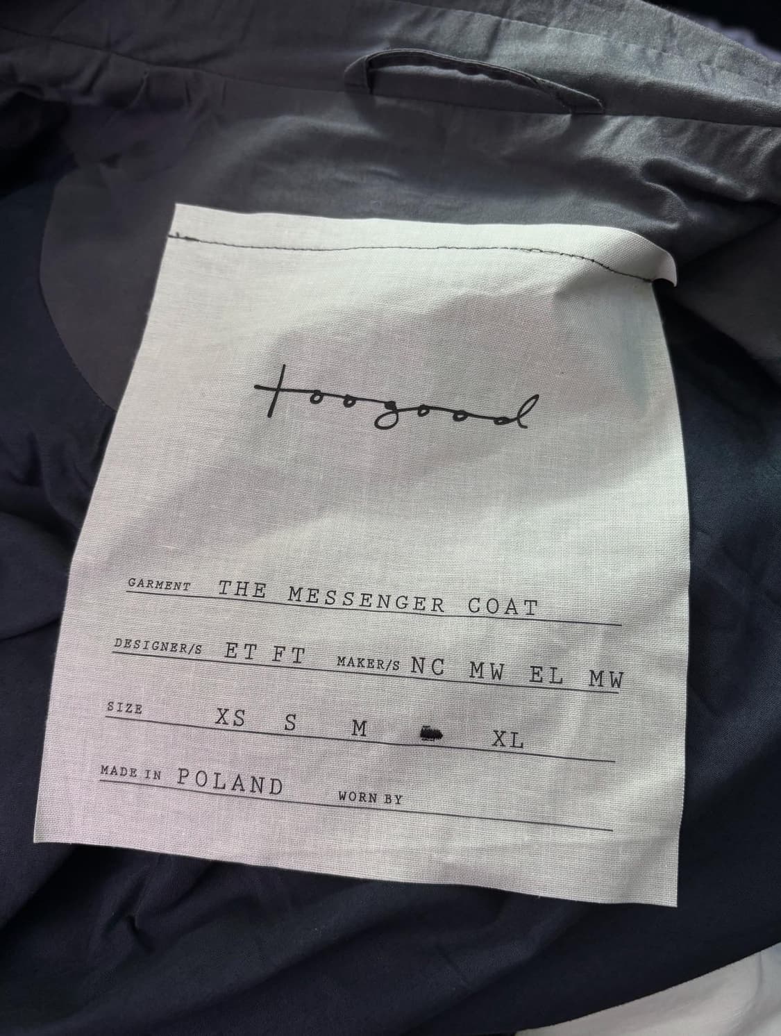 Toogood messenger coat L 상품이미지6
