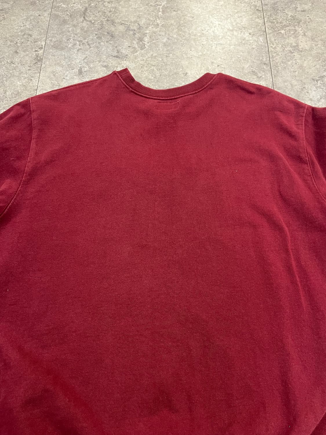 디스이즈네버뎃 레터링 맨투맨 버건디 L #csz2238 상품이미지7