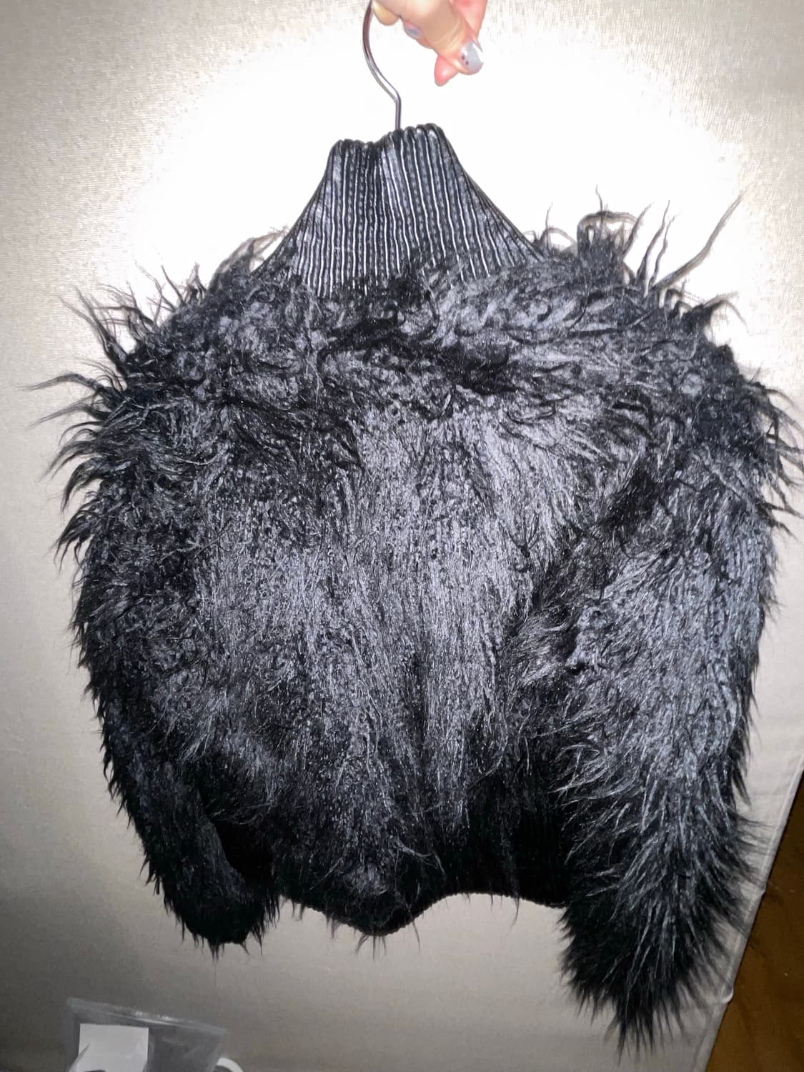 스컬프터 몽골리안 쉬어링 퍼자켓 블랙 S 상품이미지3