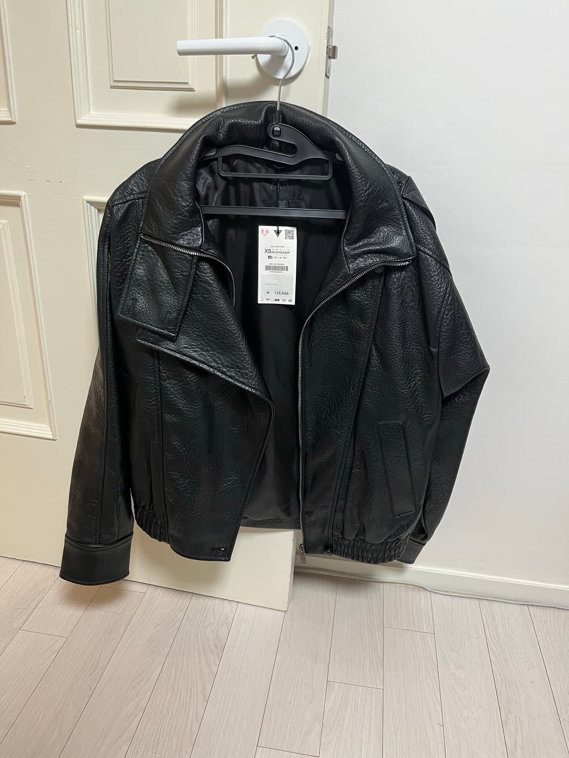 [새상품] 자라 포우 레더 자켓 블랙 XS 상품이미지2