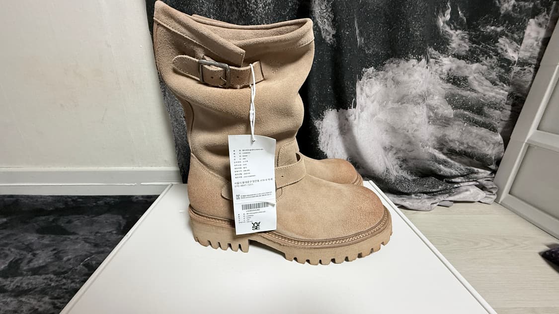 페더 코만도솔 스웨이드 엔지니어부츠 샌드 상품이미지2