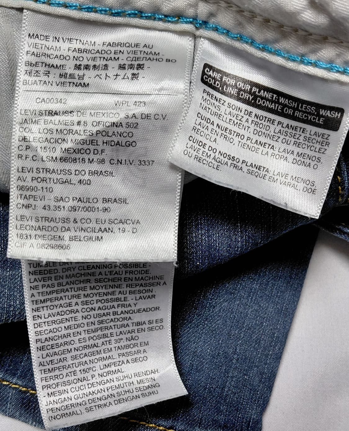 [W26] 리바이스 데미 커브 스키니 - 유니크 민트탭 & 플랩 포켓 상품이미지5