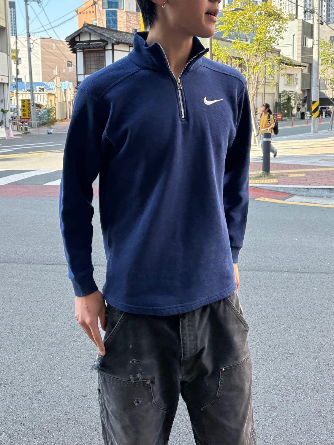 90s Nike 1/4 집업 스웻 상품이미지1