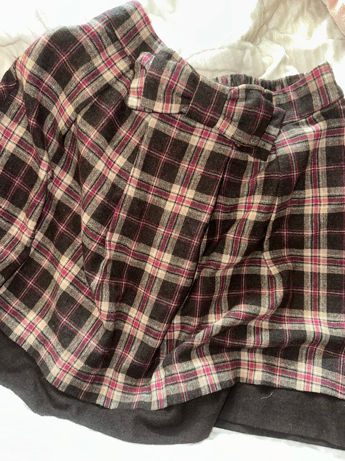 일본 빈티지 노케아 스커트 라떼갸루 브라운 리본 상품이미지1