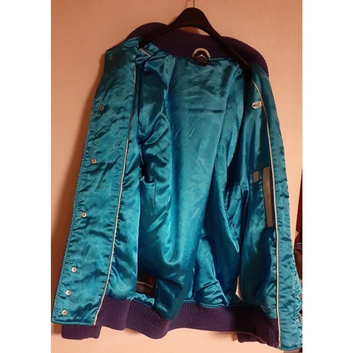   에어조던 울 레더 믹스 스타디움 자켓 퍼플 상품이미지3