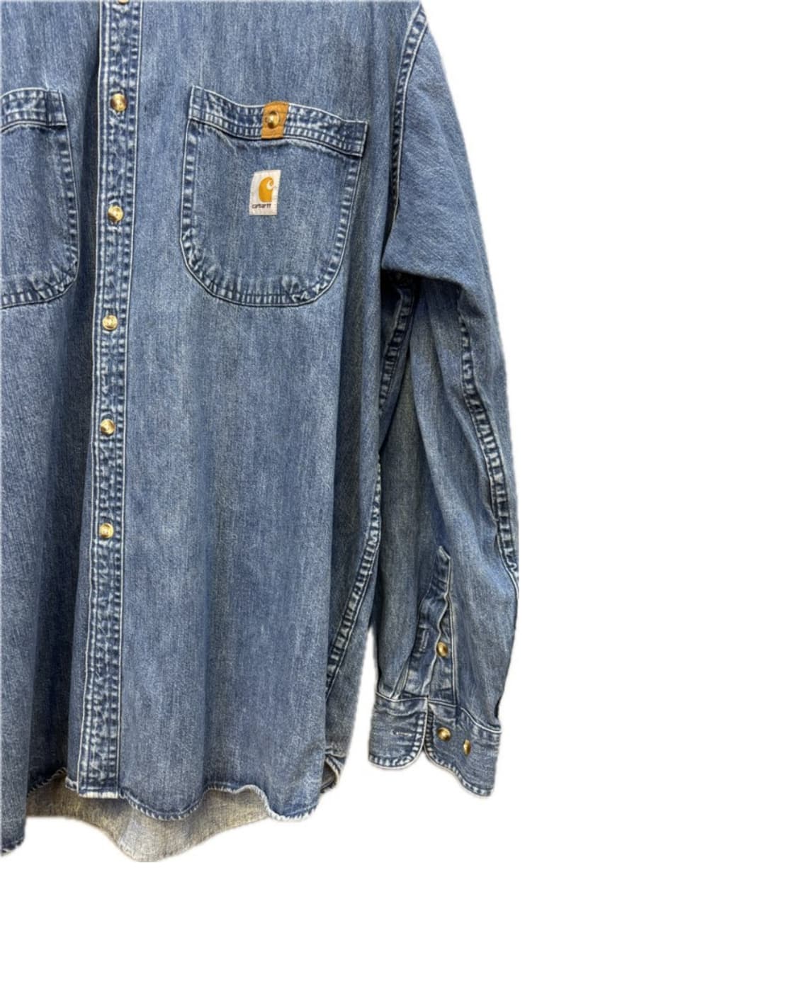 칼하트 데님 코튼 셔츠 XL 상품이미지4