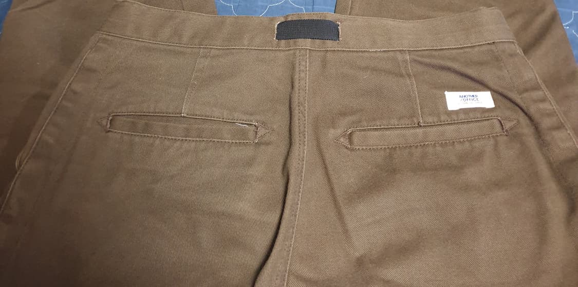 어나더오피스 by스왈로우라운지 벨크로 코튼팬츠 브라운 (30) 상품이미지4