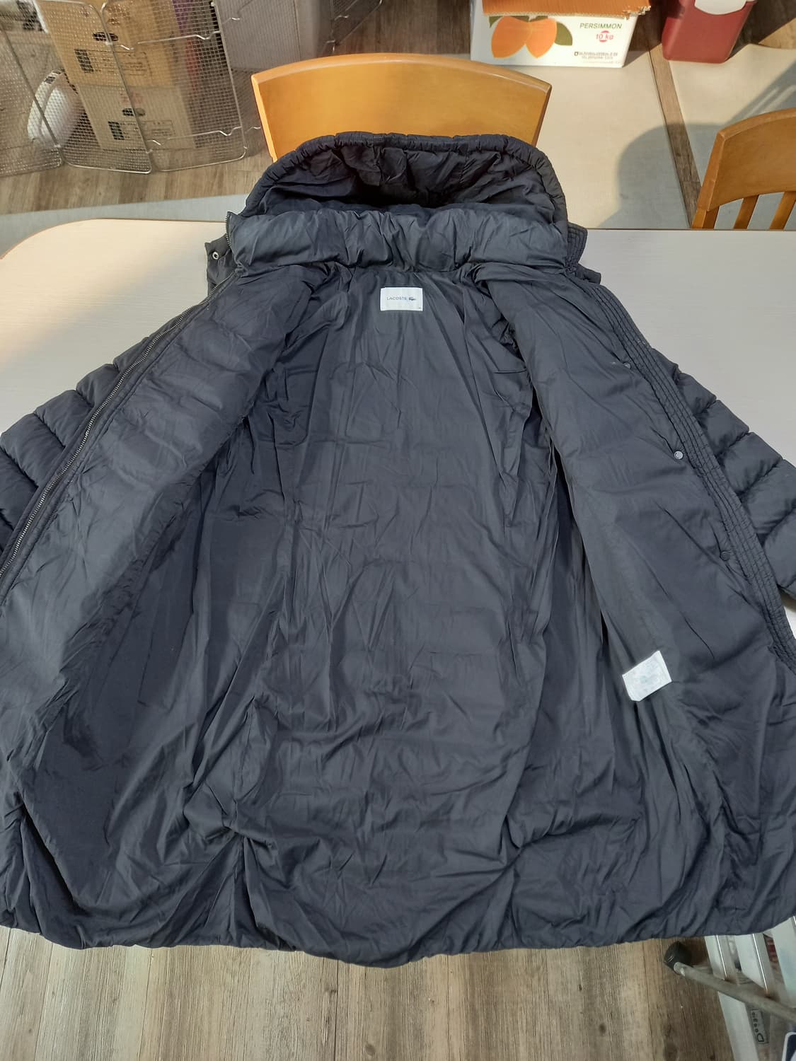 M95 LACOSTE Kor 구스다운 롱패딩 다크네이비 M-980 상품이미지4