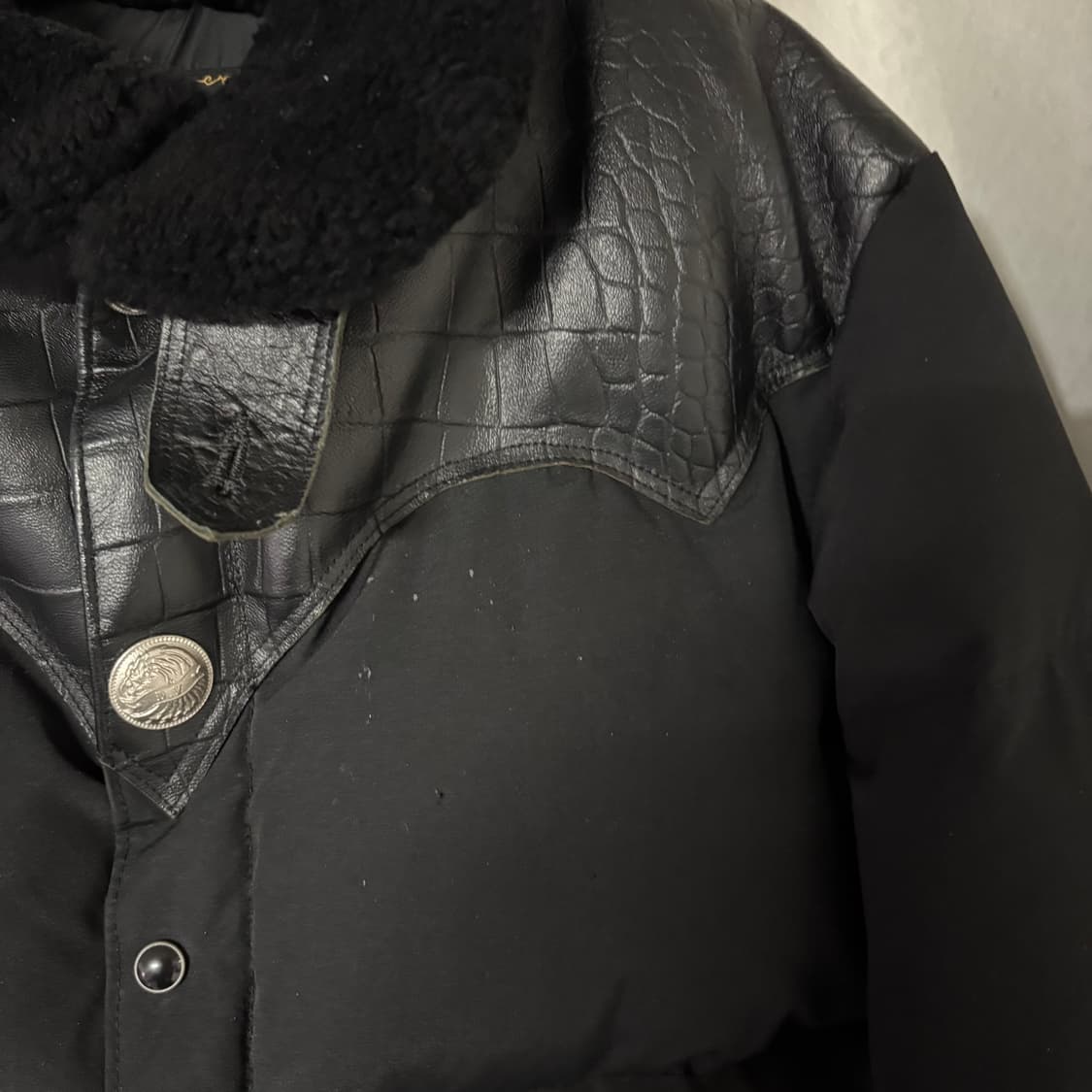 디아프바인 웨스턴 가죽 패딩 M 상품이미지4