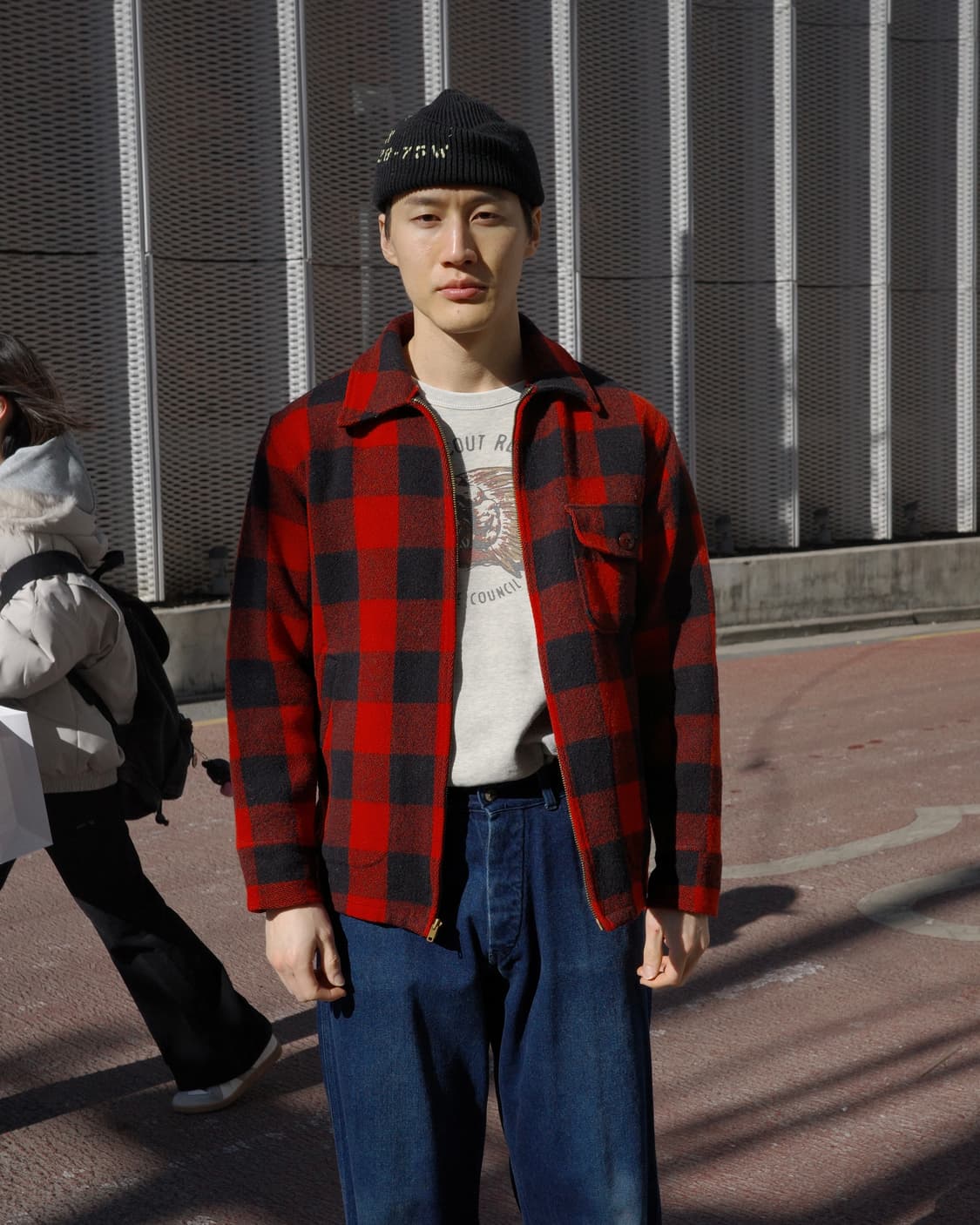 40s 50s Woolrich 버팔로체크 D 포켓 집업 자켓 상품이미지9