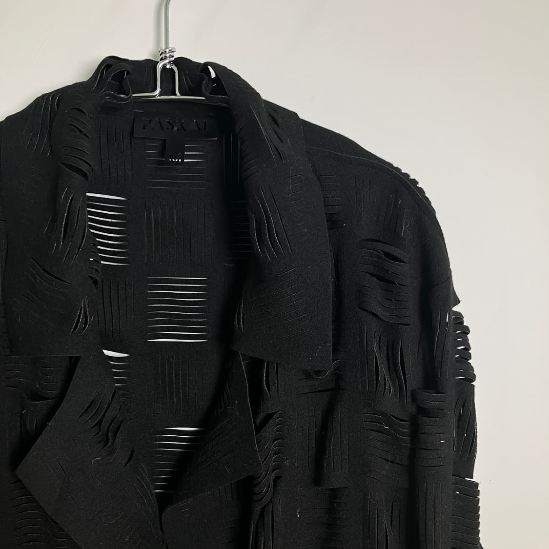 Paskal 파스칼 레이저 컷아웃 프린지 롱코트 M 상품이미지4