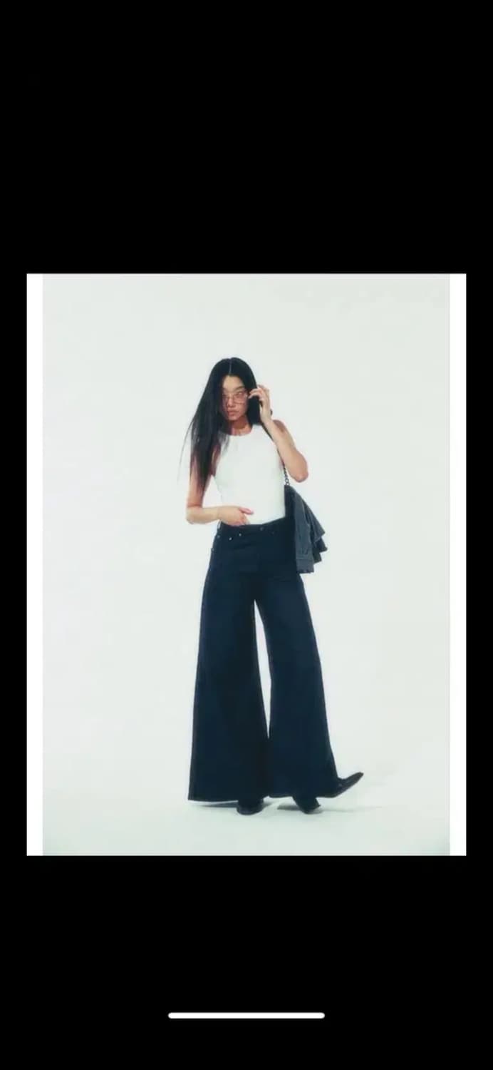 매니모어몽 mmm 인디고 와이드 청바지 새상품 상품이미지1